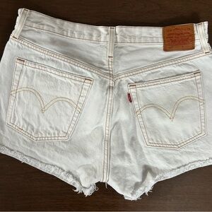 Levi's White Jean Shorts for Women